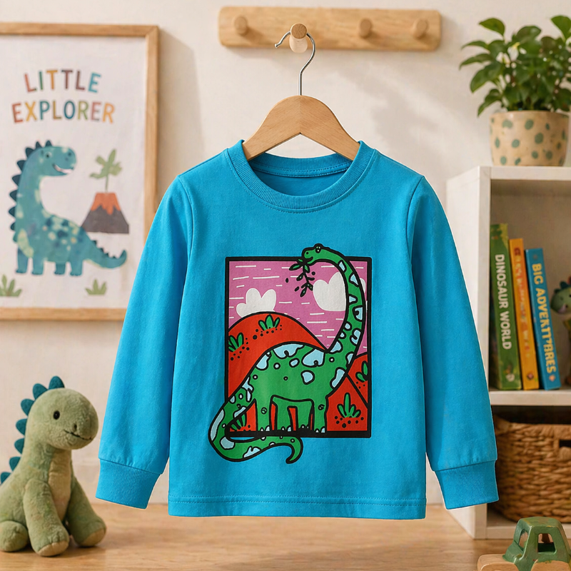 Kids Dinosaur Sweatshirt – Komfort & Stil – Dino-Kinderpullover