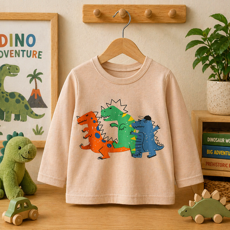 Kids Dinosaur Sweatshirt – Komfort & Stil – Dino-Kinderpullover