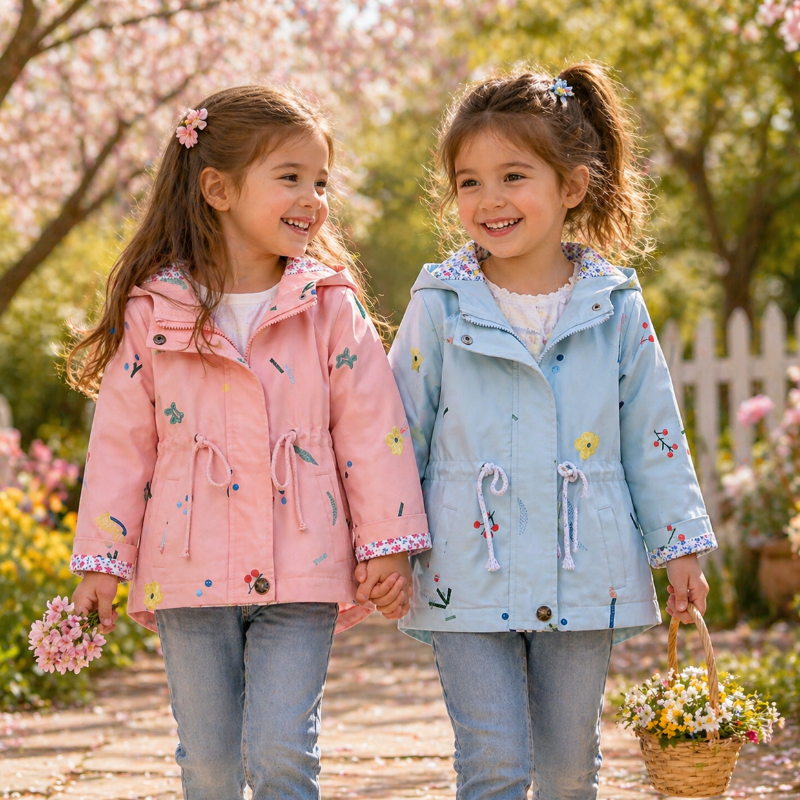 Girls Windbreaker Jacket – Leicht & stilvoll – Kinderjacke