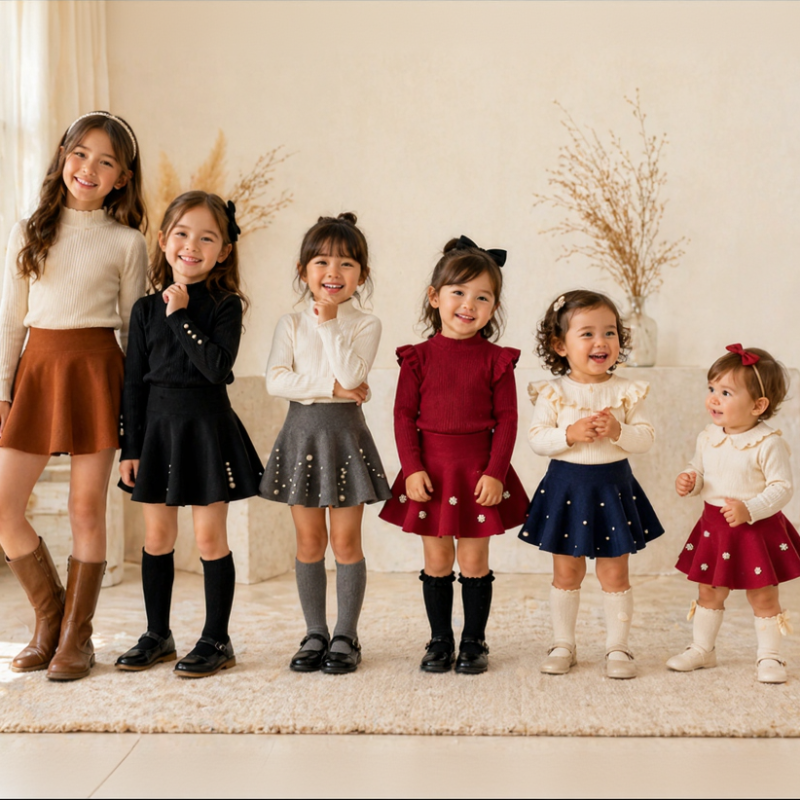 Girls Knitted Skirt – Komfort & Stil – Kinderrock