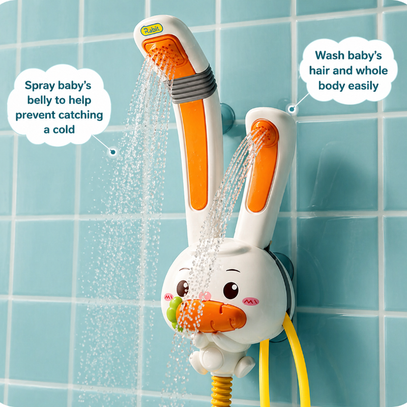 Rabbit Bath Shower Toy – Spielspaß & Wasserspaß – Badespielzeug mit Sprühfunktion