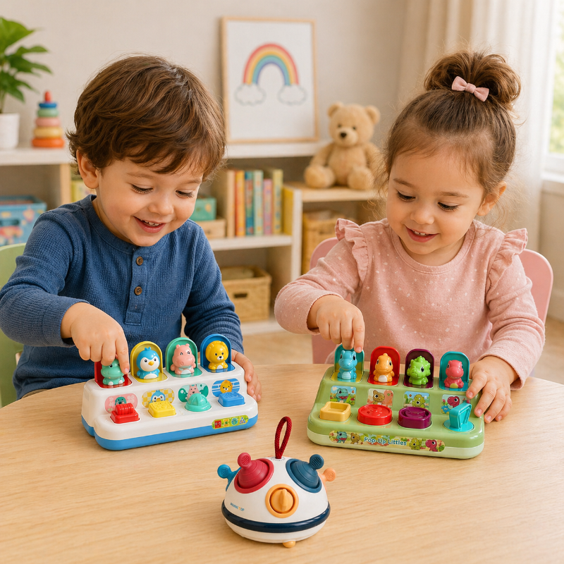 Pop Up Activity Toy – Entdecken & Lernen – Sensorisches Babyspielzeug