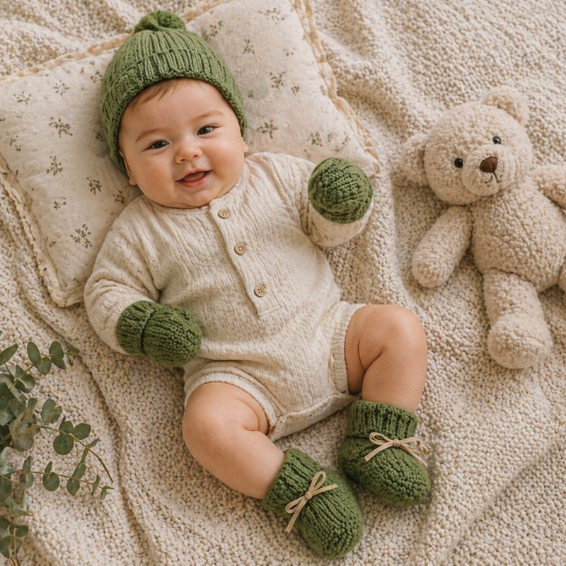 Booties & Mittens – Weich & warm – Handschuhe und Schuhe im Set