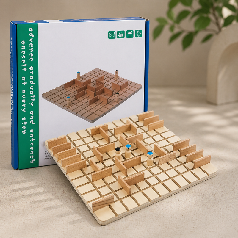 Wooden Chess Puzzle Game – Strategie & Denken – Brettspiel