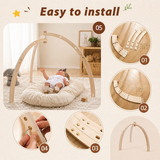 Wooden Baby Rattle Toy – Sinneserfahrung & Sicherheit – Baby-Gymnastik