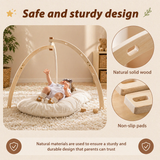 Wooden Baby Rattle Toy – Sinneserfahrung & Sicherheit – Baby-Gymnastik