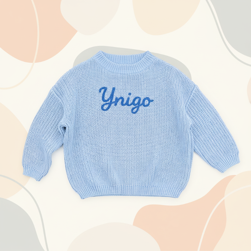 Personalized Baby Sweater – Einzigartig & liebevoll – Bestickter, personalisierter Baby-Pullover