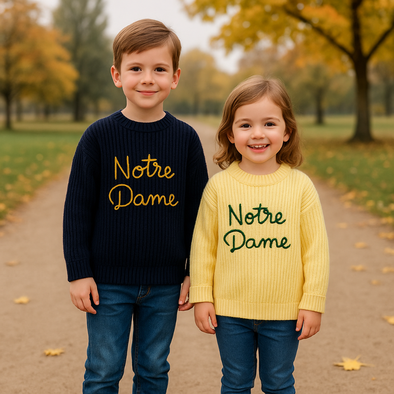 WarmWeave – Bequem & Verspielt – Pullover „Notre Dame“