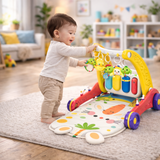 Step & Play – Interaktiv & Sicher – 3-in-1-Lauflernhilfe & Baby-Fitnessstudio