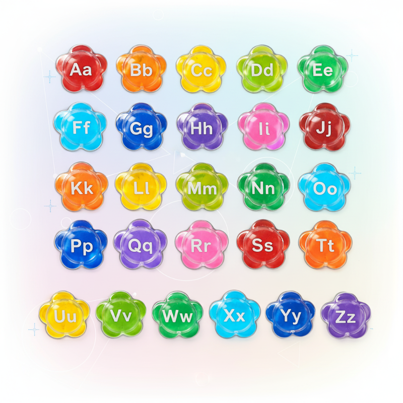 BubbleAlphabet – Sanft & Lehrreich – Wasserbuchstaben
