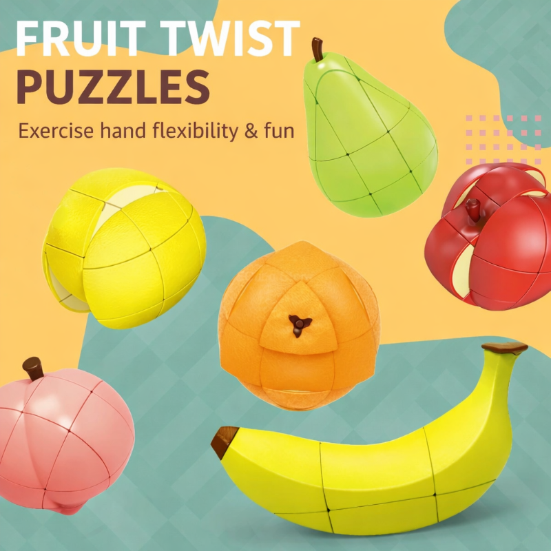 FruitCube – Bunt & Herausfordernd – Montessori-Obstpuzzle