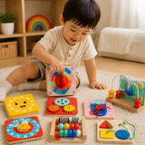 TinySkills – Kreativ & Lernfördernd – Montessori-Magnet-Busy-Board-Spielbrett