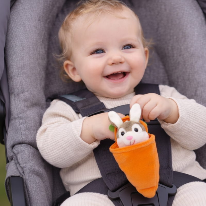Personalized Bunny – Den ultimative påskegave – Plyskanin med gulerod og navn