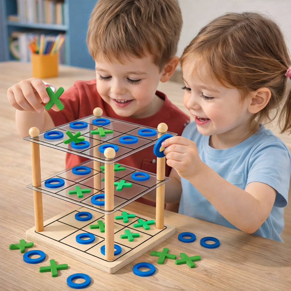 LogicTower – Pädagogisch & Clever – Tic-Tac-Toe 3D