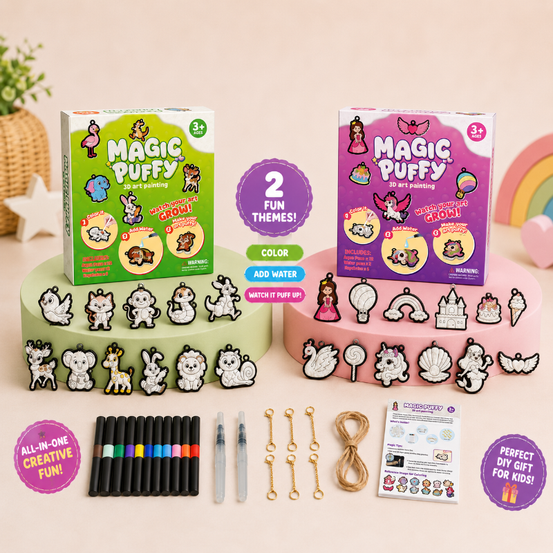 Magic Puff Paint – Kreativ & interaktiv – Bastelset mit magischer Schaumtextur