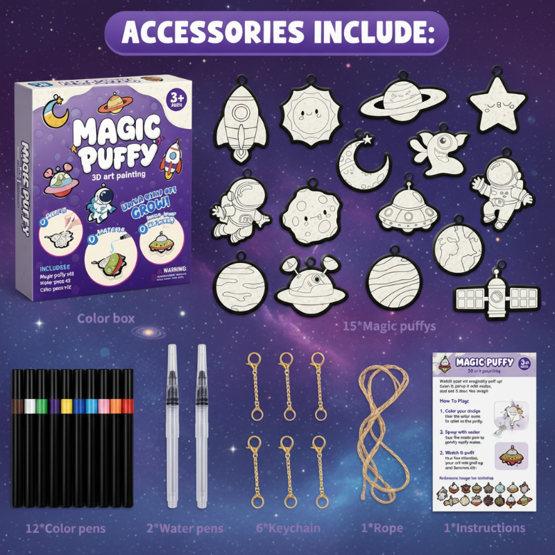 Magic Puff Paint – Kreativ & interaktiv – Bastelset mit magischer Schaumtextur