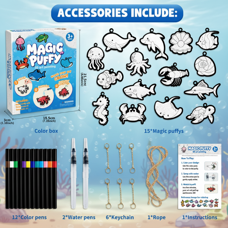 Magic Puff Paint – Kreativ & interaktiv – Bastelset mit magischer Schaumtextur