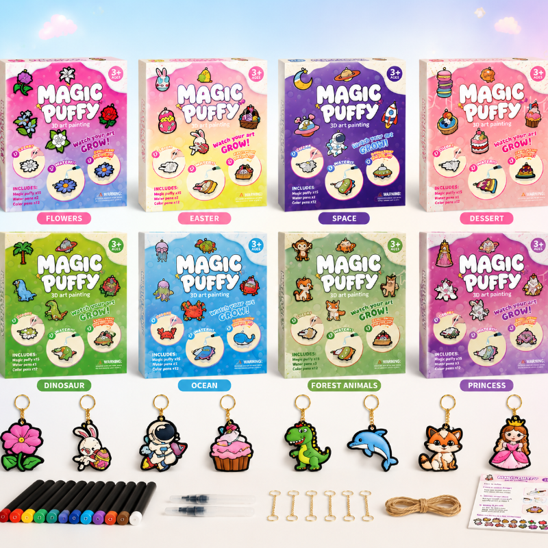 Magic Puff Paint – Kreativ & interaktiv – Bastelset mit magischer Schaumtextur
