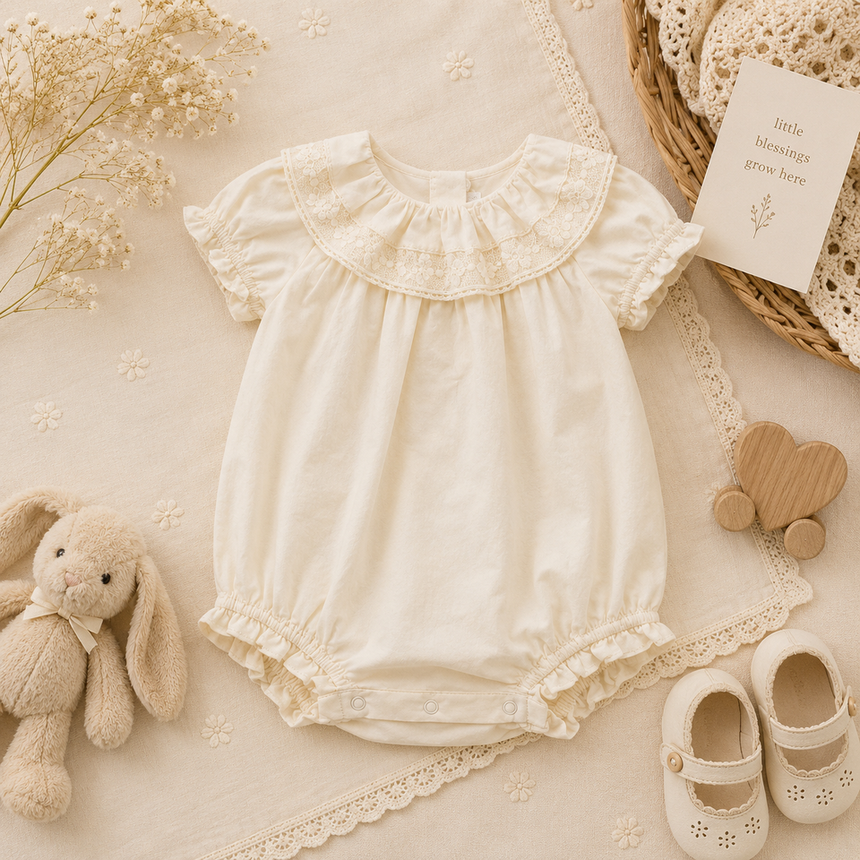 Vintage Rompers – Zeitlos & weich – Baby-Strampler