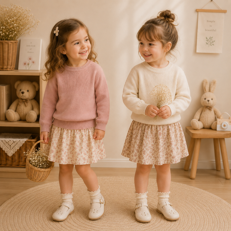 Thin Cotton Pullover – Licht & Komfort – Gestrickter Kinderpullover