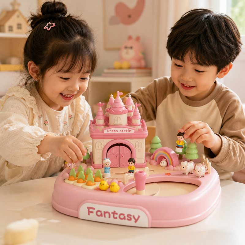 Magnetic Princess Castle – Kreativ & Magisch – Magnetisches Puppenhaus-Spielset