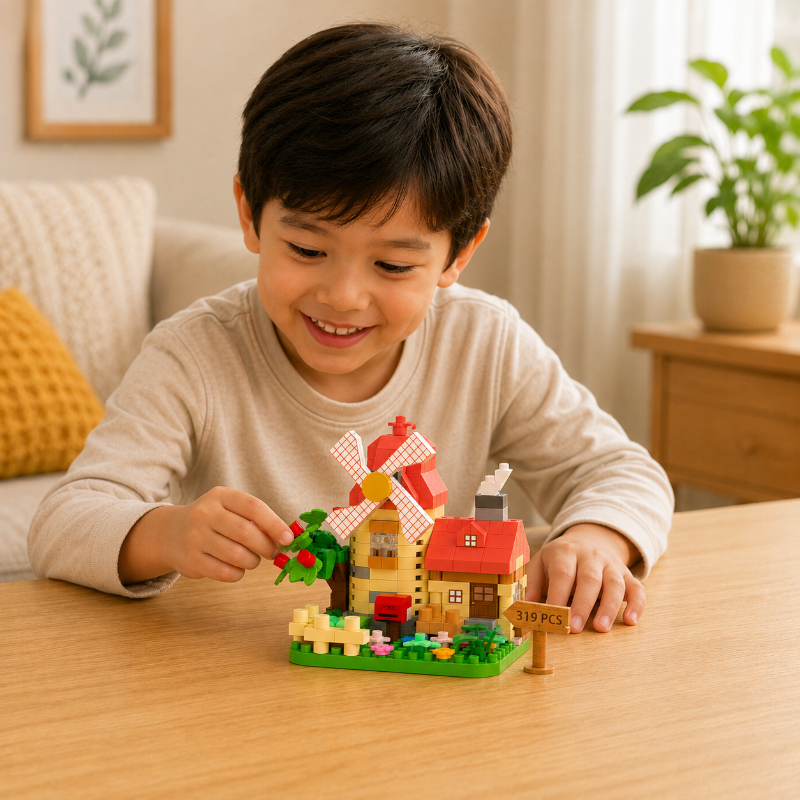 DIY Windmill Building Blocks – Kreativ & Herausfordernd – Baustein-Set