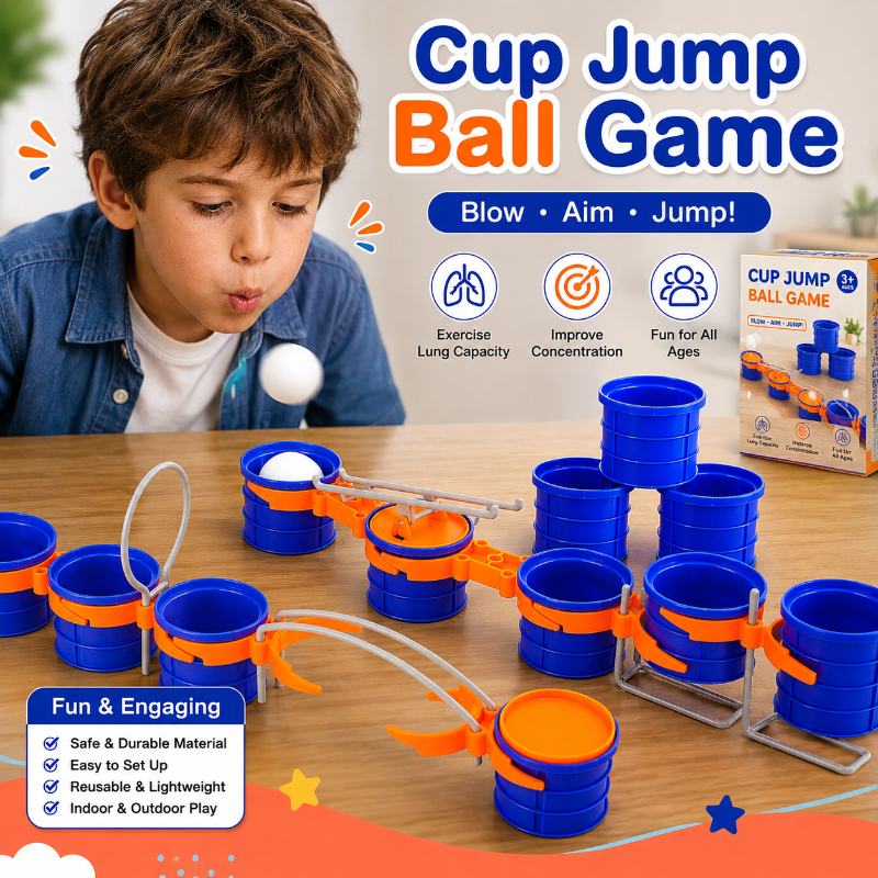 Cup Jump Ball Game – Aktiv & Interaktiv – Puff Ball Gesellschaftsspiel