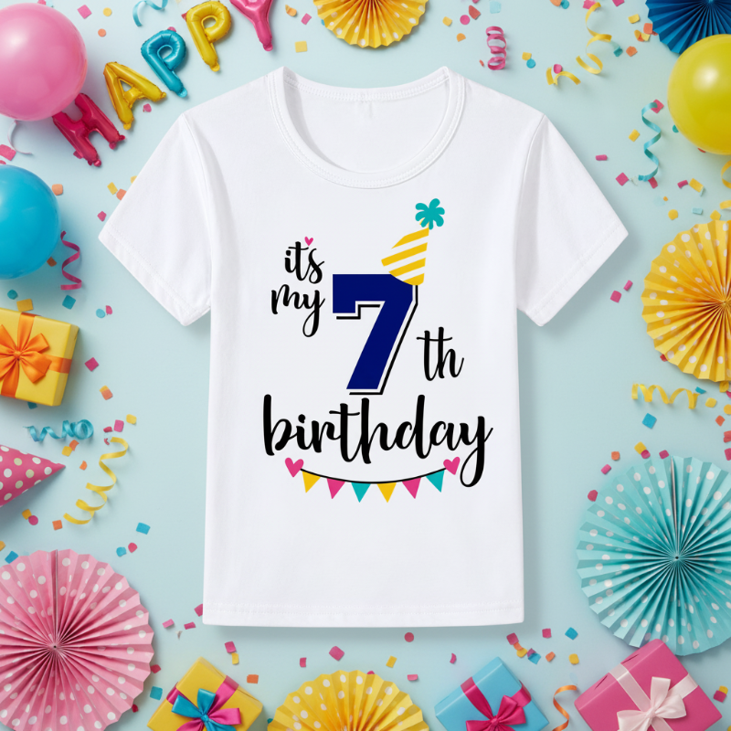 Birthday Graphic Tee – Niedlich & Luftig – Kinder-T-Shirt zum Geburtstag