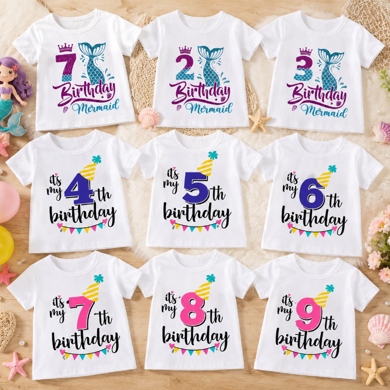 Birthday Graphic Tee – Niedlich & Luftig – Kinder-T-Shirt zum Geburtstag