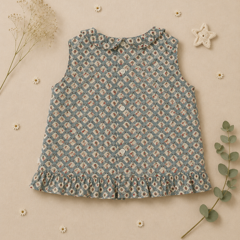 Matching Set – Bequem & mit Gänseblümchen-Print – Hosenrock, Rock & Bluse