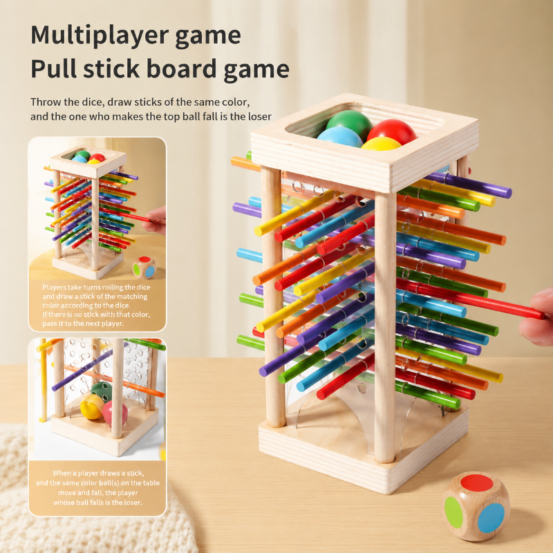 Wooden Stick Battle Game – Denken & Interaktiv – Strategisches Brettspiel