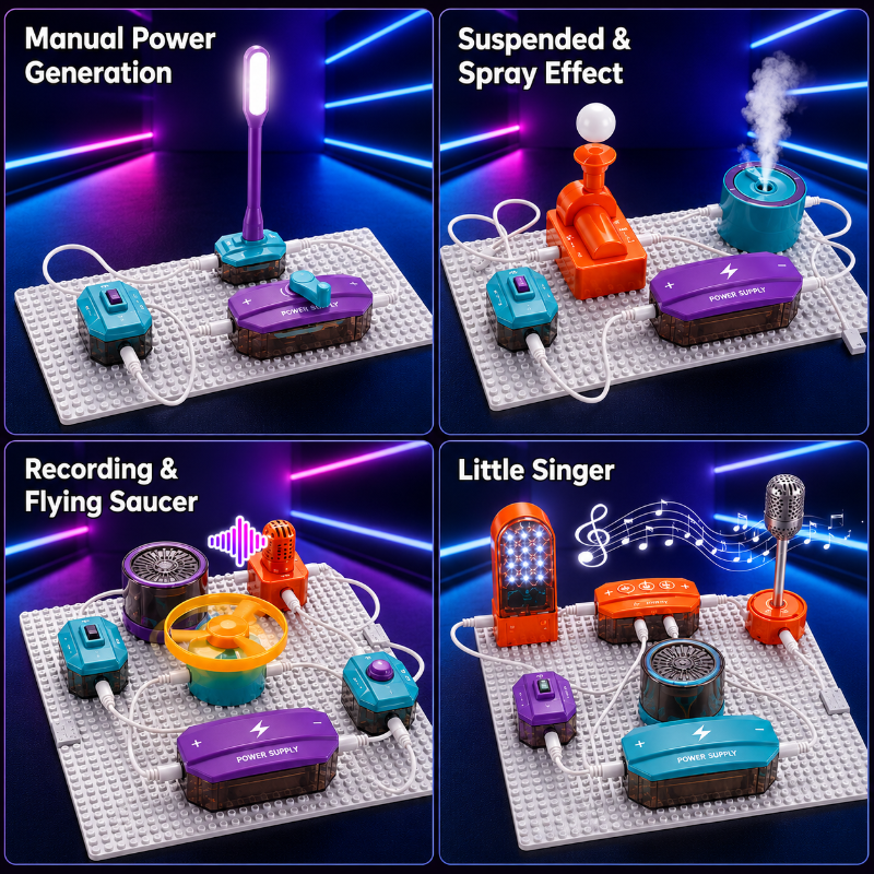 STEM Electronic Building Kit – Lehrreich & Technisch – Experimentierset für Schaltkreise