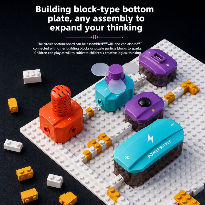STEM Electronic Building Kit – Lehrreich & Technisch – Experimentierset für Schaltkreise