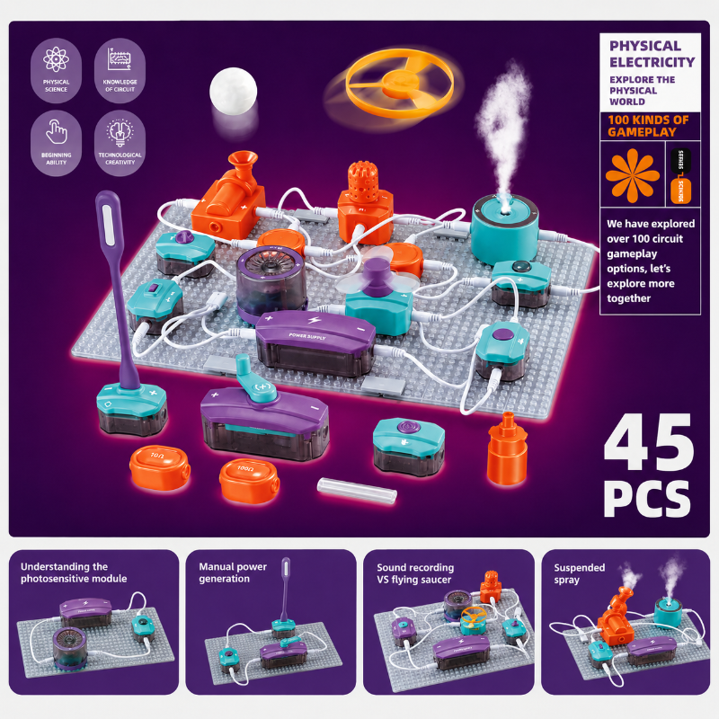 STEM Electronic Building Kit – Lehrreich & Technisch – Experimentierset für Schaltkreise