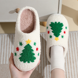 Northern Lights Kids - Warm & Festlich - Plüschgemusterte Weihnachtspantoffeln