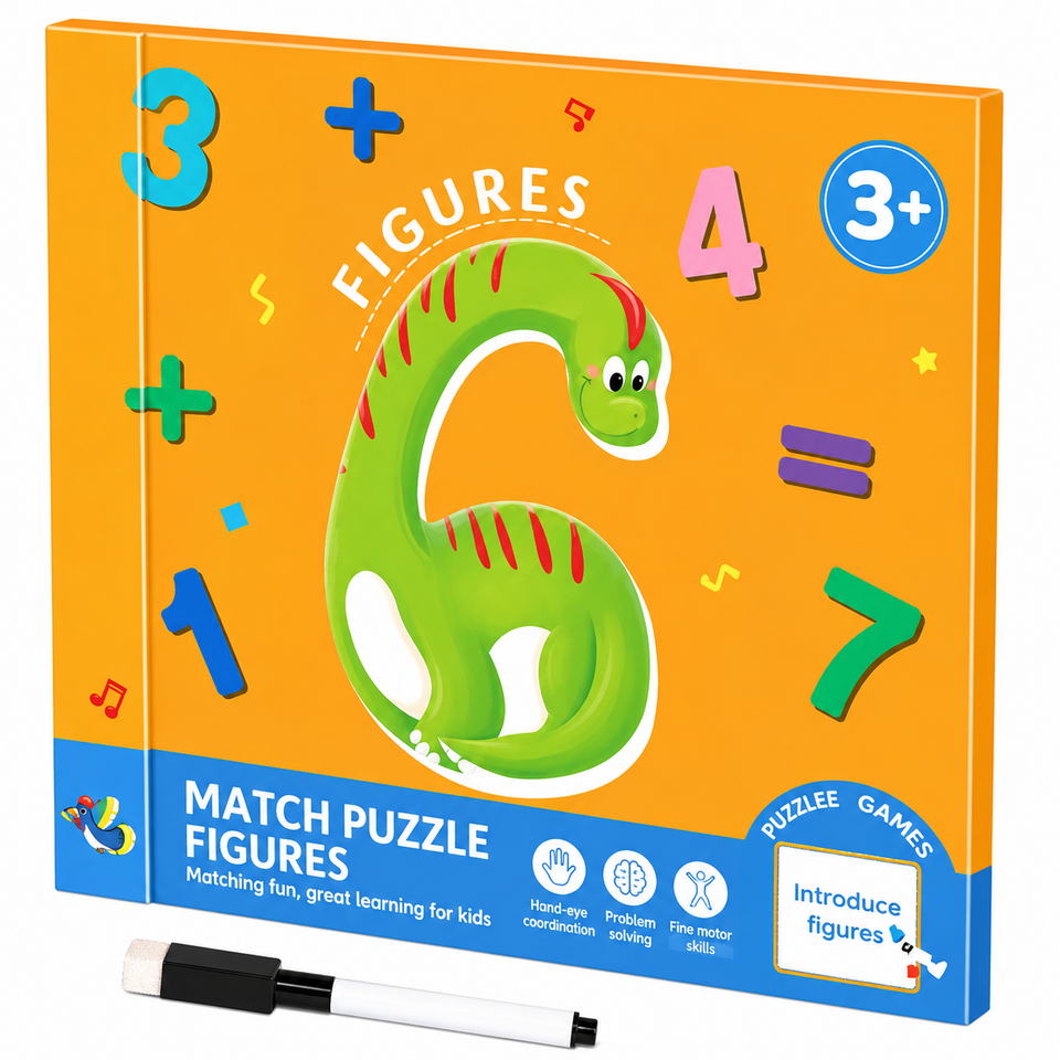 SmartMatch – Spielerisch & lehrreich – Magnetisches 2-in-1-Mal- und Rätselbuch