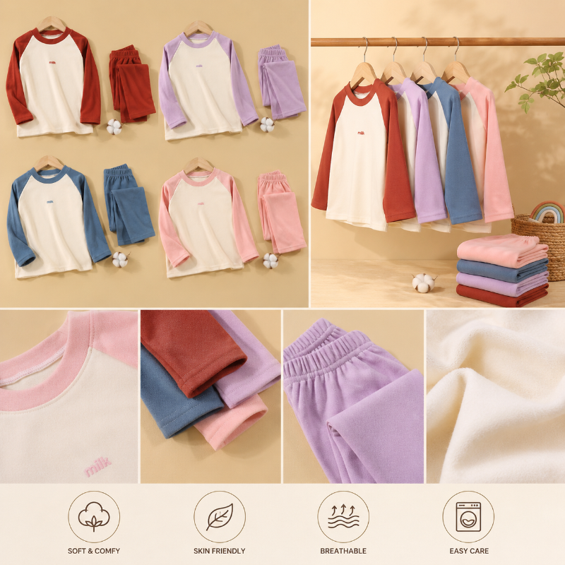 CozyBabe – Weich & bequem – Kinder-Pyjama-Set