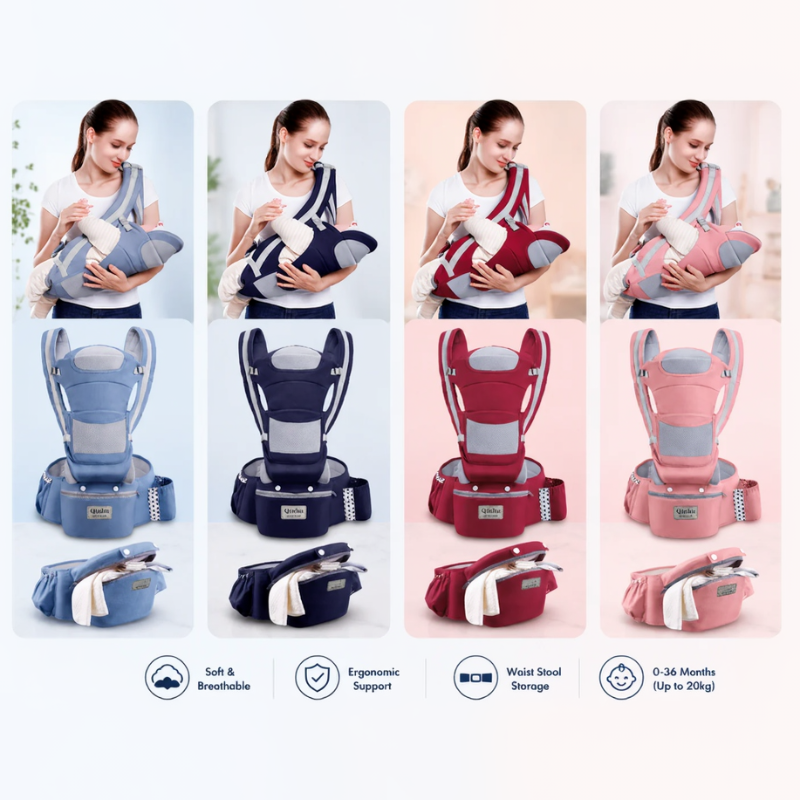 CozyCarry – Praktisch & verstellbar – 3-in-1-Kindertrage