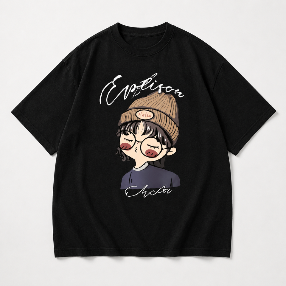 CuteStyle – Trendig & bequem – T-Shirt mit übergroßem Cartoon-Aufdruck