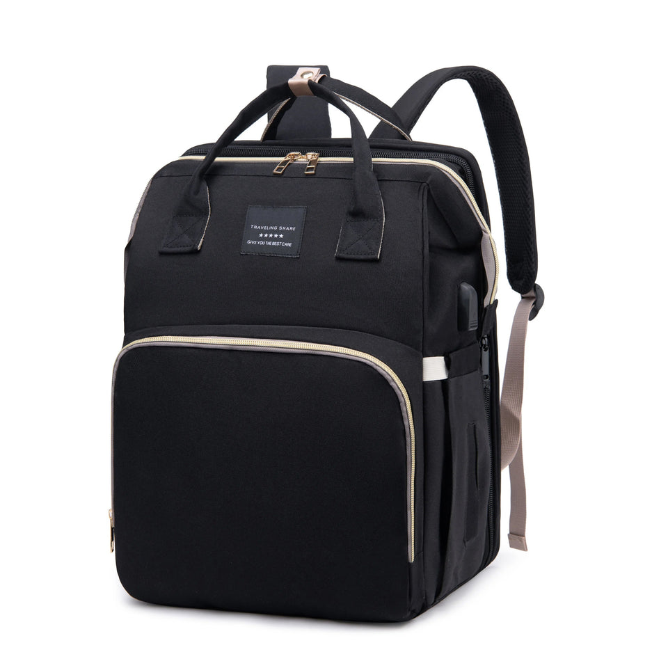 Nuvella Baby – Immer vorbereitet – Multifunktionale Wickeltasche mit Bettchen