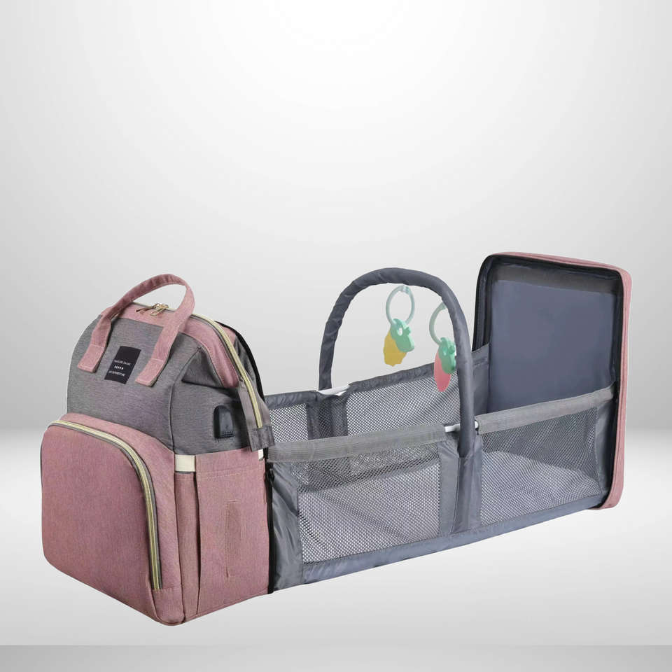 Nuvella Baby – Altid forberedt – Multifunktionel blepose med seng