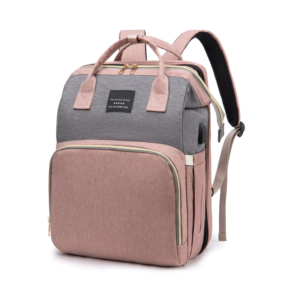 Nuvella Baby – Immer vorbereitet – Multifunktionale Wickeltasche mit Bettchen