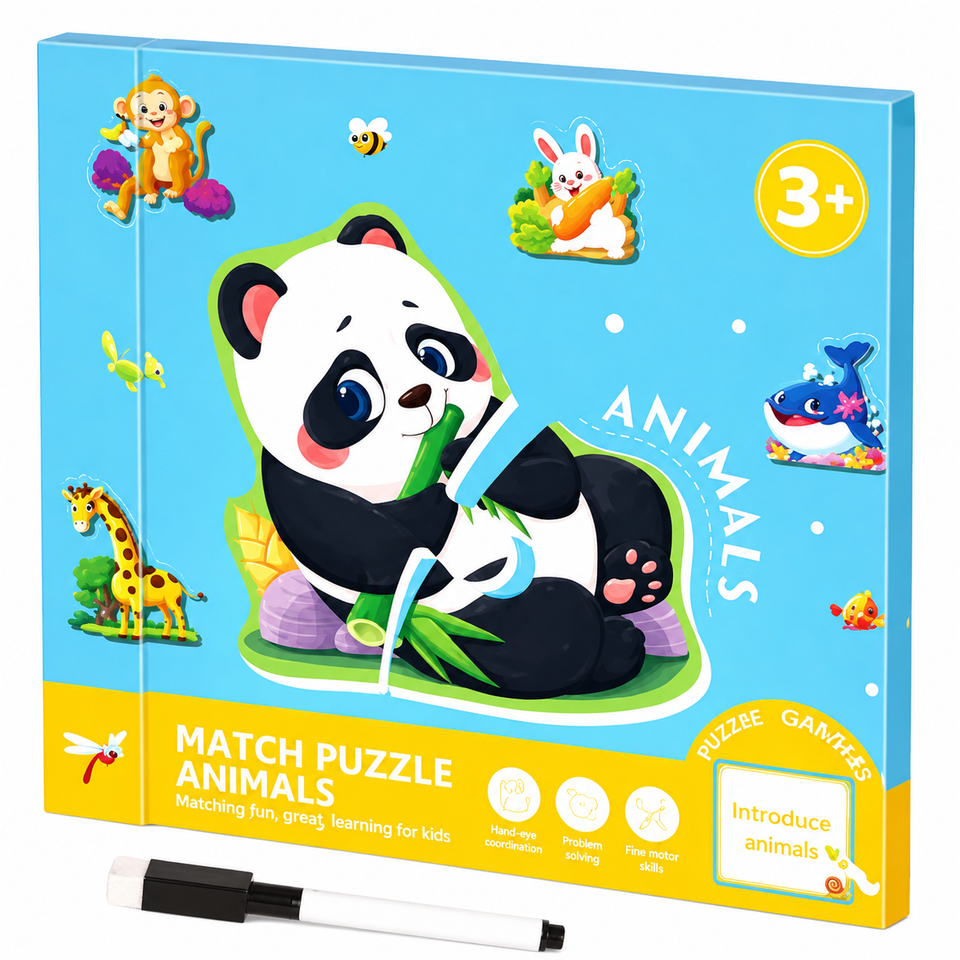 SmartMatch – Spielerisch & lehrreich – Magnetisches 2-in-1-Mal- und Rätselbuch