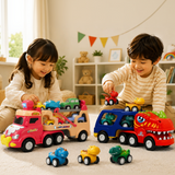DinoDrive – Kreativ & abenteuerlich – 5-in-1-Lkw-Spielset
