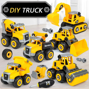 Construction Trucks™ - Technik und Fantasie mit Baufahrzeugen - DIY Baustellen-Fahrzeug
