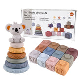 Koala Cubes™ - Tandvenligt tårn - Bidelegetøj