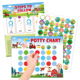 Potty Training – Spielerisch & motivierend - Töpfchentrainingskarte mit Stickern