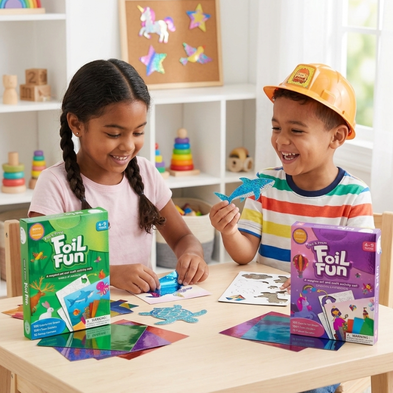 FoilMagic – Verspielt & Kreativ – Folienaufkleber-Kunstset