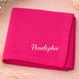 Personalized Baby Blanket – Weich & Einzigartig – Personalisierte, bestickte Baumwolldecke