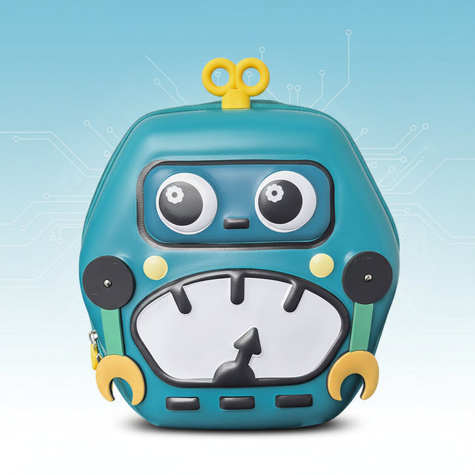 MiniBot – Cool & praktisch – Kinderrucksack mit Roboter-Motiv